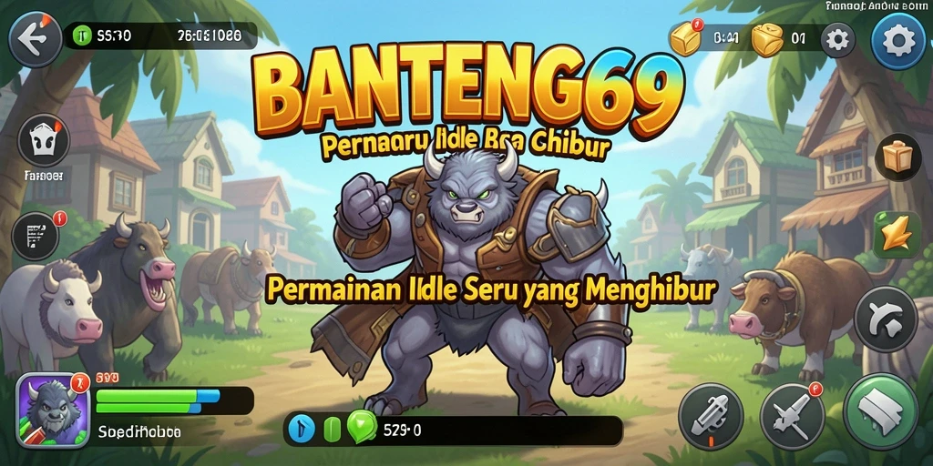 Tampilan seru gameplay BANTENG69 saat bermain Idle.