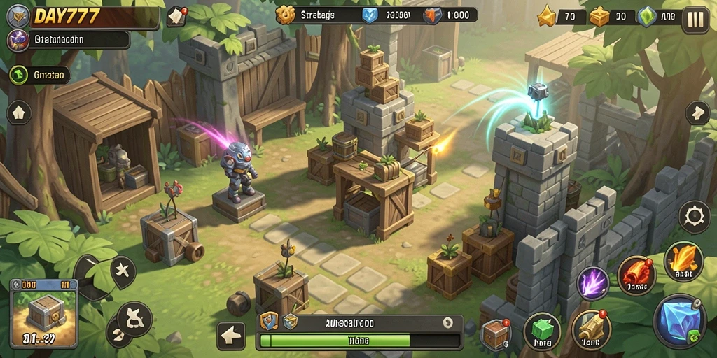 Tampilan gameplay menarik dari game Tower Defense yang penuh strategi.