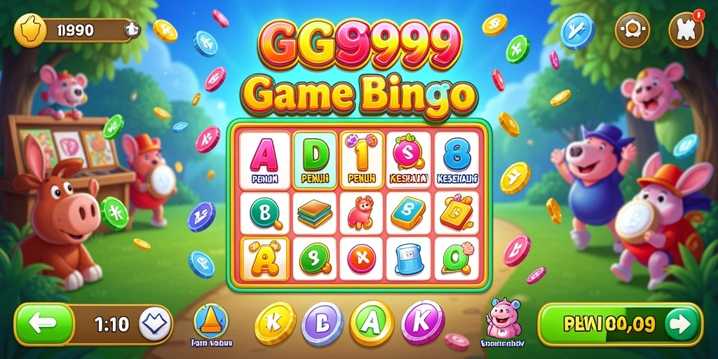Screenshot gameplay GG999 menampilkan keseruan permainan Bingo yang interaktif.