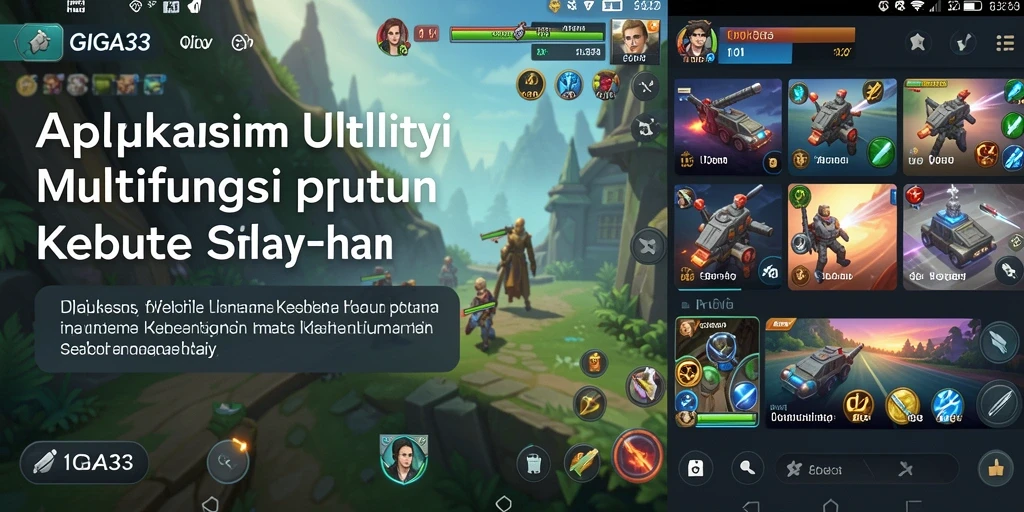 Tampilan antarmuka GIGA33 yang sederhana dan mudah digunakan.