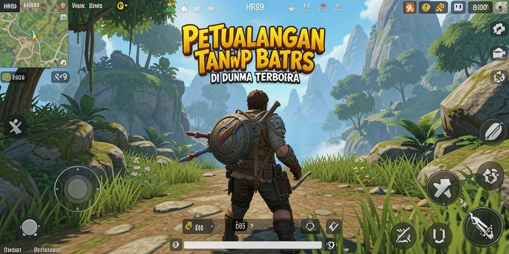 Tampilan gameplay yang menampilkan eksplorasi luas di dunia Open World.