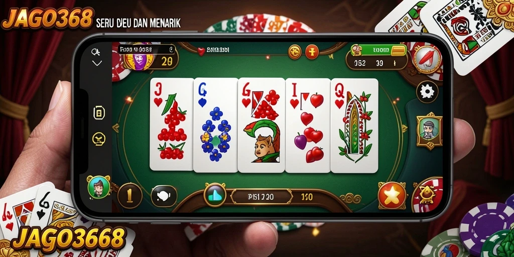 Tampilan menarik dari permainan domino JAGO368 yang menegangkan.