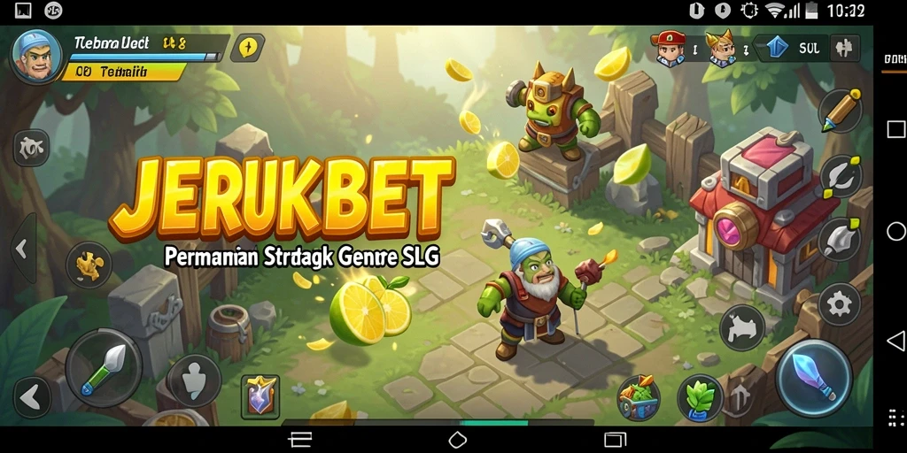Tampilan gameplay seru di JERUKBET dengan strategi pertempuran.