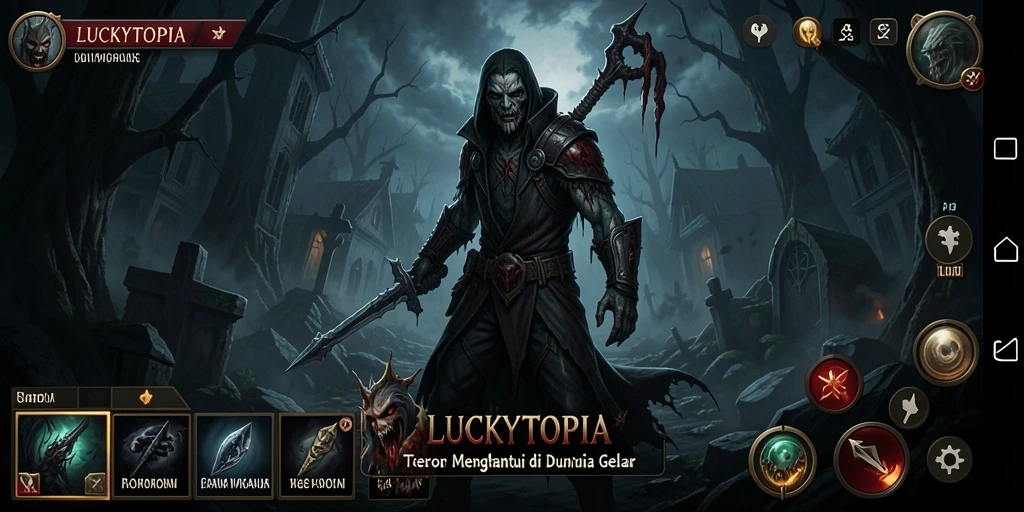 Gameplay mencekam di dunia angker LUCKYTOPIA.