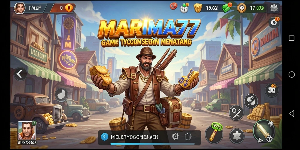Tampilan gameplay MARIMA77 yang menantang dan interaktif.