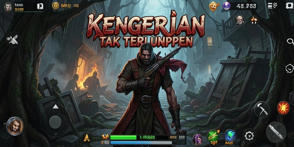 Tampilan gameplay MR888 yang menakutkan dan mendebarkan.