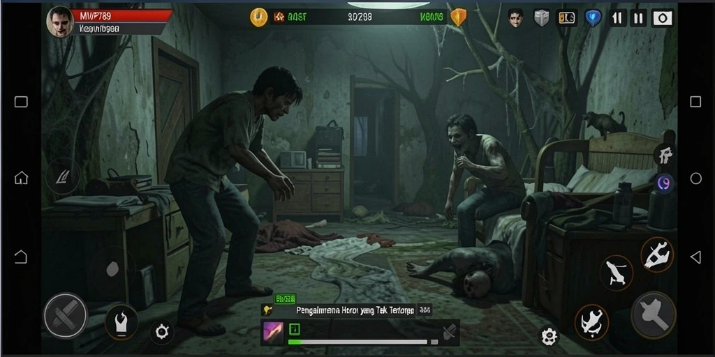 Gameplay MVP789 menampilkan suasana horor yang mencekam dan menegangkan.