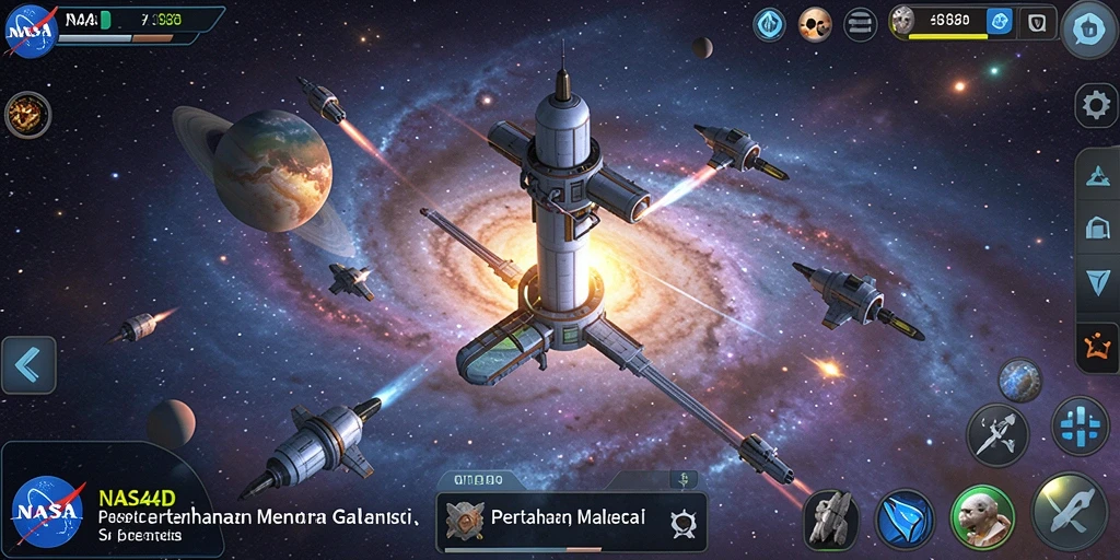 Tampilan gameplay menara pertahanan yang seru dan strategis.