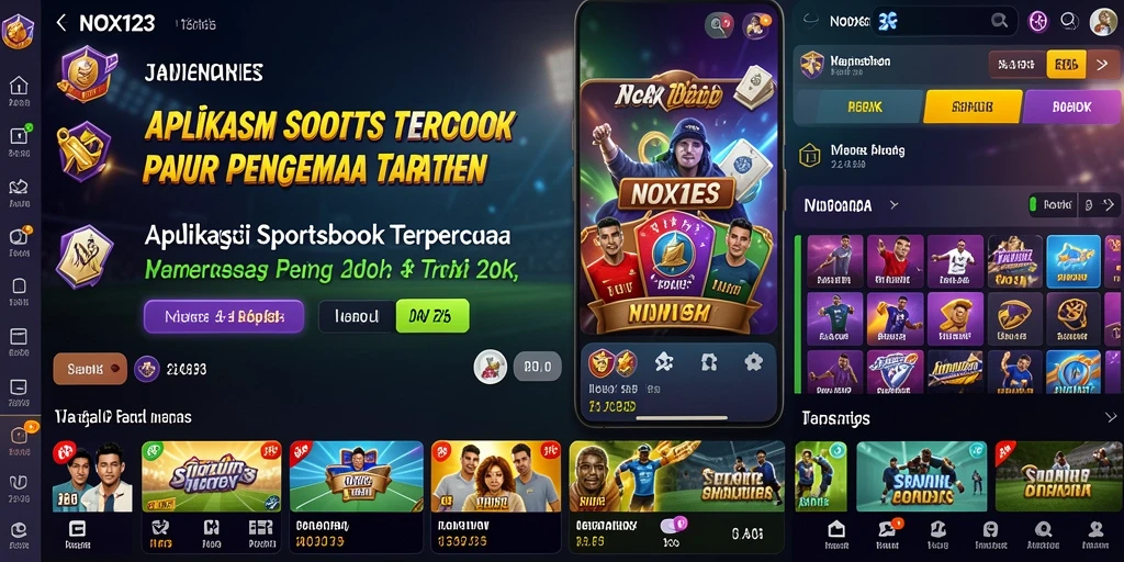 Tampilan menarik dan fitur taruhan olahraga di NOX123.