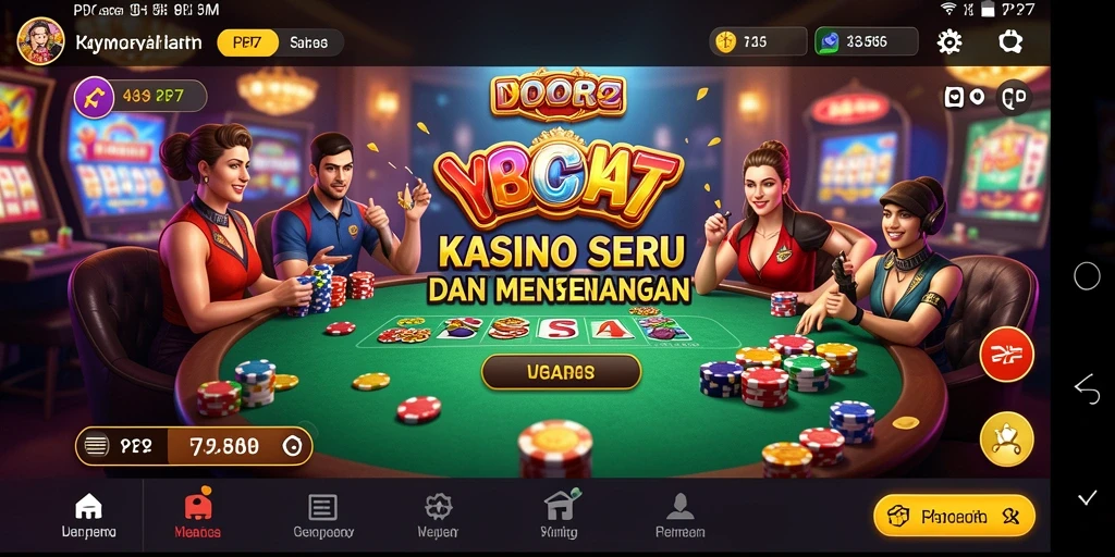 Screenshot utama PP7 menampilkan gameplay Kasino yang seru dan interaktif.