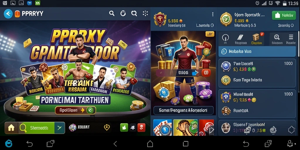 Tampilan gameplay PPRRYY yang menarik dan interaktif dalam aplikasi Sportsbook.