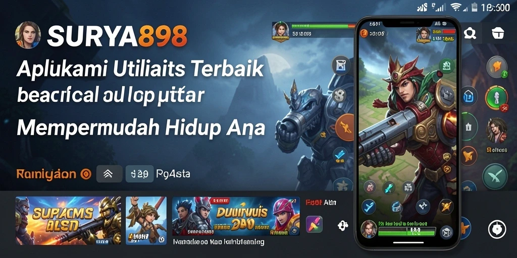 Tampilan antarmuka aplikasi SURYA898 yang intuitif dan ramah pengguna.