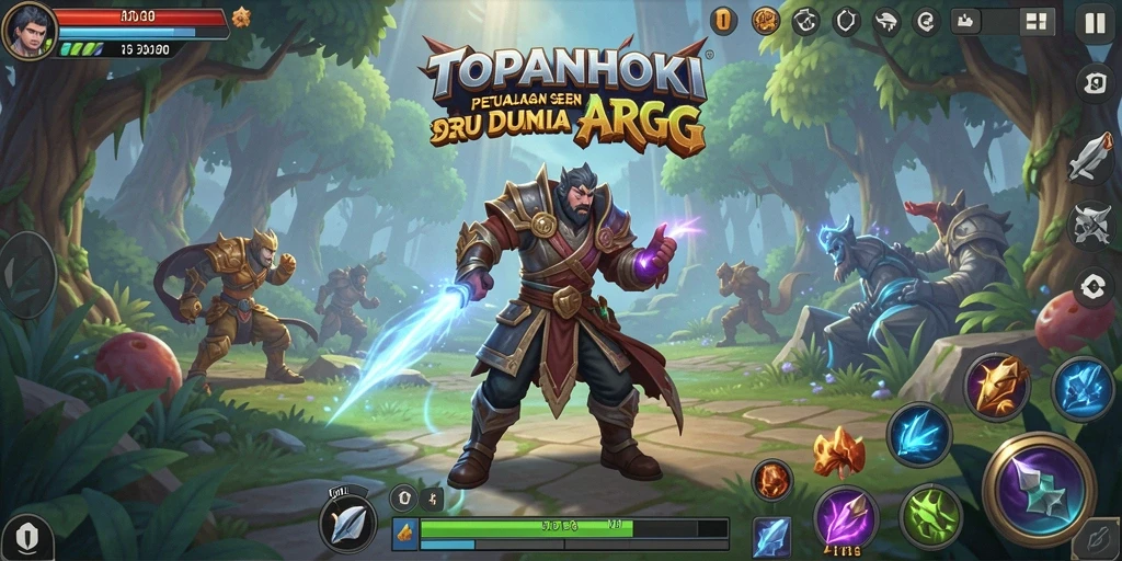 Screenshot menunjukkan aksi seru dalam permainan ARPG.