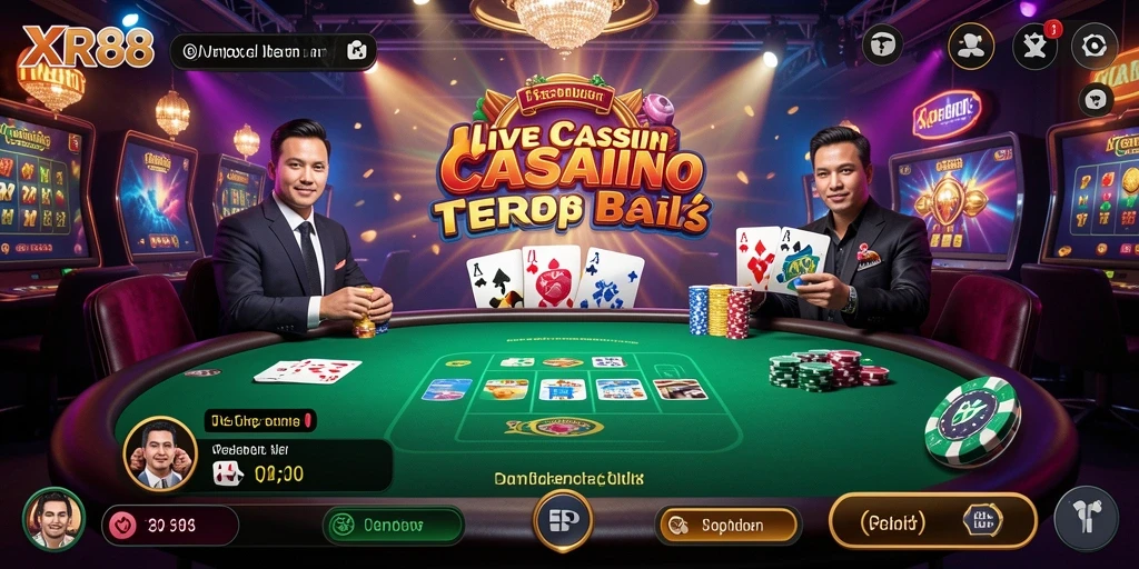 Tampilan gameplay XR88 yang menakjubkan dari pengalaman Live Casino.